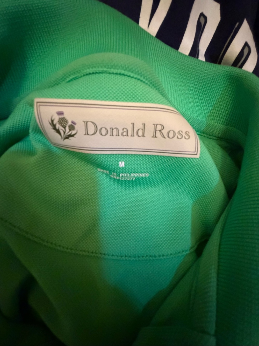 Donald Ross Golf Polo Shirt Mens Medium Green Performance Country Club - Picture 6 of 6